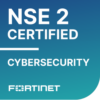 Fortinet NSE 2 Certified in Cybersecurity sertifikası